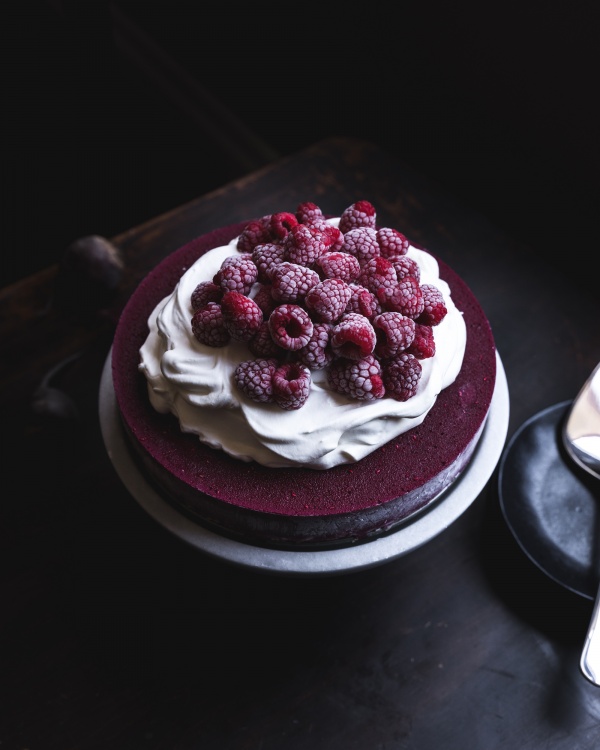 Raspberry Beet Smoothie Cake